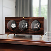 Triple Wood Watch Winder for Automatic Watches - Perfect for Watch Enthusiasts